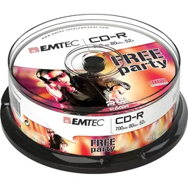 Emtec 700MB 25pcs 52x Cake NEW PACKAGING ECOC802552CB,