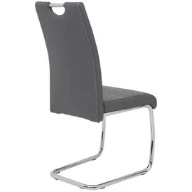 Hela Schwingstuhl Flora Kunstleder grau 4er Set