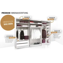 STAUD Schwebetürenschrank Includo 298 x 222 x 68 cm Grau