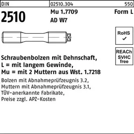 F. REYHER Nchfg. GmbH & Co. KG Dehnschraube M33 x 260 mm mit 2 Muttern