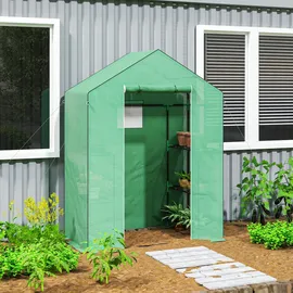 Outsunny Gewächshaus,, - 143Lx74Wx190Hcm - Grün,