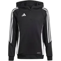 adidas Tiro 24 Hoodie Schwarz/Weiß 140