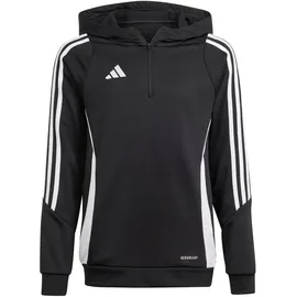 adidas Tiro 24 Hoodie Schwarz/Weiß 140