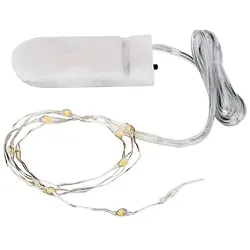 LED Micro-Lichterkette mit Batteriekasten, 10 LEDs