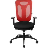 mit Armlehnen schwarz/rot