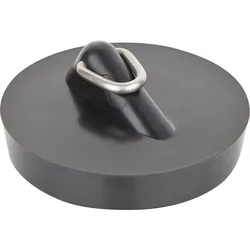 Ventilstopfen Komfort mit Magnet (Ausführung: Magnet-Ventilstopfen mit Dreieckbügel Ø 43.5mm für Stahlbadewannen schwarz)
