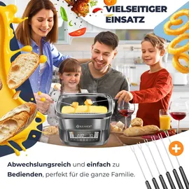 Kesser KESSER® Multikocher Küchengerät mit 16 Programme - Grillen, Backen, Dampfgaren Vorheiz- & Warmhaltefunktion, Schnellkochkopf, Heißluftfritteuse, Reiskocher, Slow Cooker, Joghurtbereiter