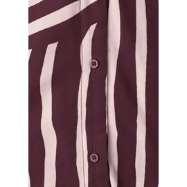 STREET ONE Blusentop mit Bowling-Kragen und Knoten Rustic Rouge 42