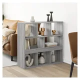 vidaXL Raumteiler Grau Sonoma 100x33x94,5 cm Holzwerkstoff