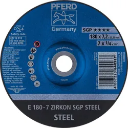 PFERD Tools Schruppscheibe E ZIRKON Speziallinie SGP STEEL für Stahl - 62217737