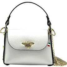 FLORENCE Umhängetasche Leder weiß ca. 19cm | Gr.: onesize