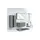 Sconto Waschtischunterschrank 111 x 51,5 x 48 cm Grau