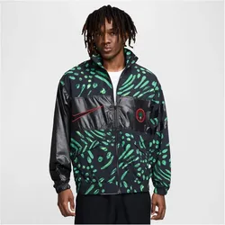 NIKE Nigeria CTS GX leichte Trainingsjacke Herren 010 - black/challenge red S