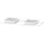 Duravit Happy D.2 Plus 130x55cm, m 2 Ausschnitt., we seidenmatt
