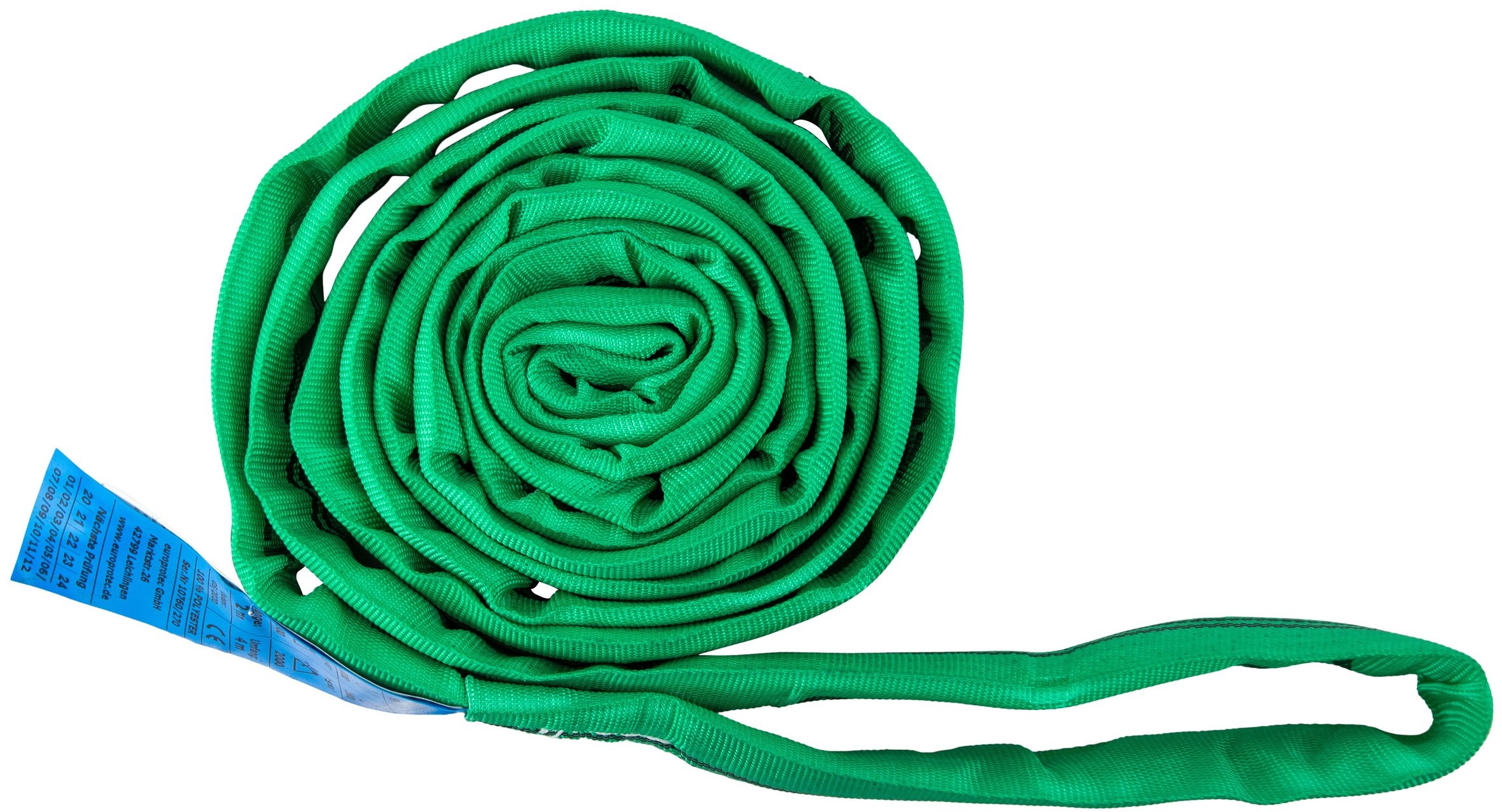 Polyester-Rundschlinge einlagig, 2 t, grün