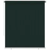 vidaXL Außenrollo 205 (b) X 230 (h) Cm Dunkelgrün Hdpe Vidaxl