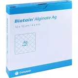 Coloplast Biatain Alginate Ag Kompressen 10x10cm mit Silber 10 st