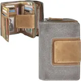 Mika Geldbörse Damen Portemonnaie grau