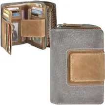 Mika Geldbörse Damen Portemonnaie grau