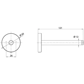 EMCO Round Reservepapierhalter, 430500100,