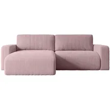 altdecor Ecksofa Cord 4-Sitzer Rosa