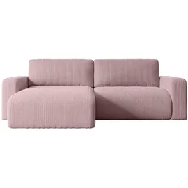 altdecor Ecksofa Cord 4-Sitzer Rosa