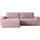 altdecor Ecksofa Cord 4-Sitzer Rosa