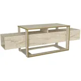moebel17 Tv Lowboard Bianco Beige Granit Optik 2499