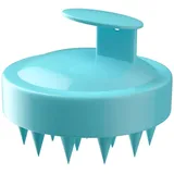 Intirilife Kopfhaut Massagebürste aus Silikon in Blau | Gr.: onesize
