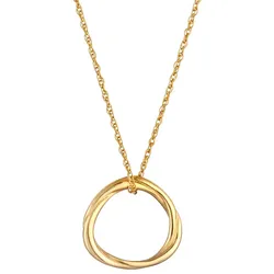 Elli Modischer Kreis Organic Look Geo Form 925 Silber goldfarben Damen 