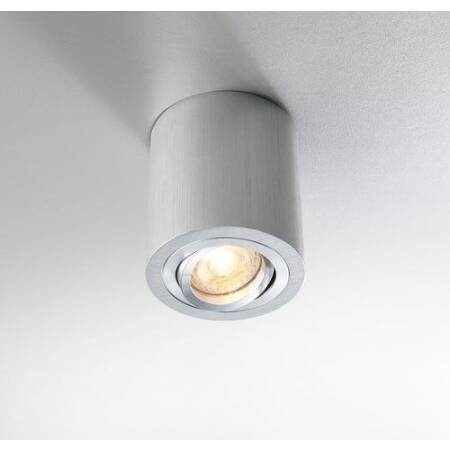 Heitronic Aufbaustrahler ADL9001 Aluminium gebürstet rund schwenkbar für GU10 LED