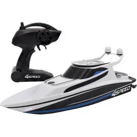Silverlit 4SPEED ferngesteuertes Schnellboot – 2,4 GHz – Weiß und Schwarz – 34 cm