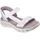 SKECHERS Go Walk Glide-Step 2.0 Sandal Damen Weiß/Rosa 37