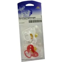 Baby Frank Kirschform Latex 0-6 Monate 2 Stk. weiß/rot