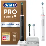 Oral B Pro Series 3 Plus Edition schwarz/weiß + Aufsteckbürsten 4 St.