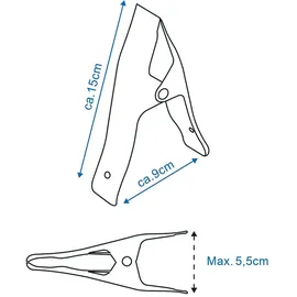 PRO PLUS ProPlus Klemmzwingen Metall Leimzwingen