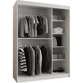 Mirjan24 Schwebetürenschrank Selfie 150 x 0 x 0 cm Schwarz