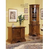 JVmoebel Wohnzimmer-Set Eckvitrine aus Holz mit Glas – Moderne Möbel für Ihr Zuhause, Made in Italy braun