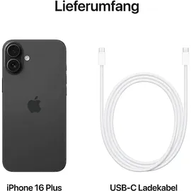 Apple iPhone 16 Plus 256 GB Schwarz