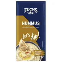 Fuchs Gewürze - Let's dip! Hummus Gewürzzubereitung, Gewürz für selbstgemachtes Hummus, 12 g im Beutel