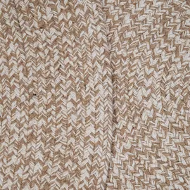 Paco Home Teppich Rund Wohnzimmer Jute Boho Ethno Muster Modern Handgefertigt Naturteppich, Beige, 120 cm Rund, Farbe:Beige