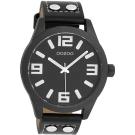 Oozoo Analog-Armbanduhr Oozoo Timepieces schwarz extra groß (ca. 46mm) | Gr.: onesize