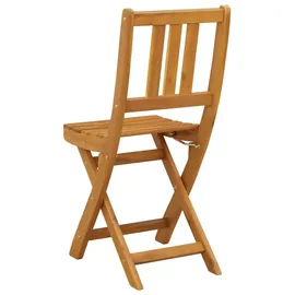 vidaXL Außen Bistro-Stühle 6 pcs Natur Massivholz Akazie