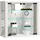 VCM Wandvitrine Vitrosa S 43 x 18 x 40 cm Weiß