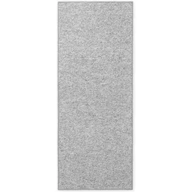 Bt Carpet Wolly Läufer – Wohnzimmerteppich Flachgewebe Kurzflor Woll-Optik Wolle Skandi-Look Esszimmer, Wohnzimmer, Kinderzimmer, Schlafzimmer – Grau, 80x300cm