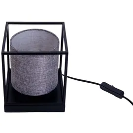 NÄVE Tischlampe Grau Schwarz
