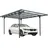 Floraworld Carport Freiburg 2,99 x 4,96 m anthrazit inkl. Regenrinne