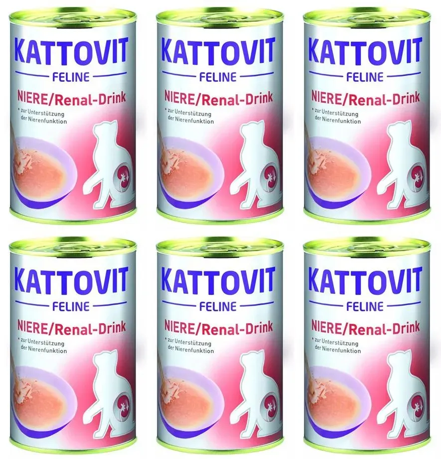 Kattovit Drink Niere/Renal Huhn 6x135ml Dose (Rabatt für Stammkunden 3%)