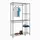 Amazon Basics – Hänge-Aufbewahrungsregal aus Metall mit Ablagefächern, Schwarz, 114 x 36 x 193 cm