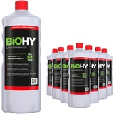 BiOHY Sanitärreiniger Badreiniger Kalklöser, Badezimmer Reiniger 9er Pack (9 x 1 Liter Flasche)